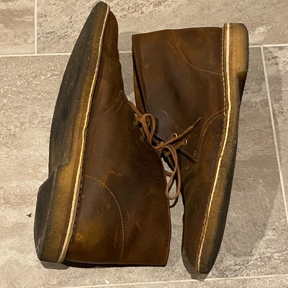 CLARKS Desert Boot Chukkas Beeswax Leather - Picture 2 of 4